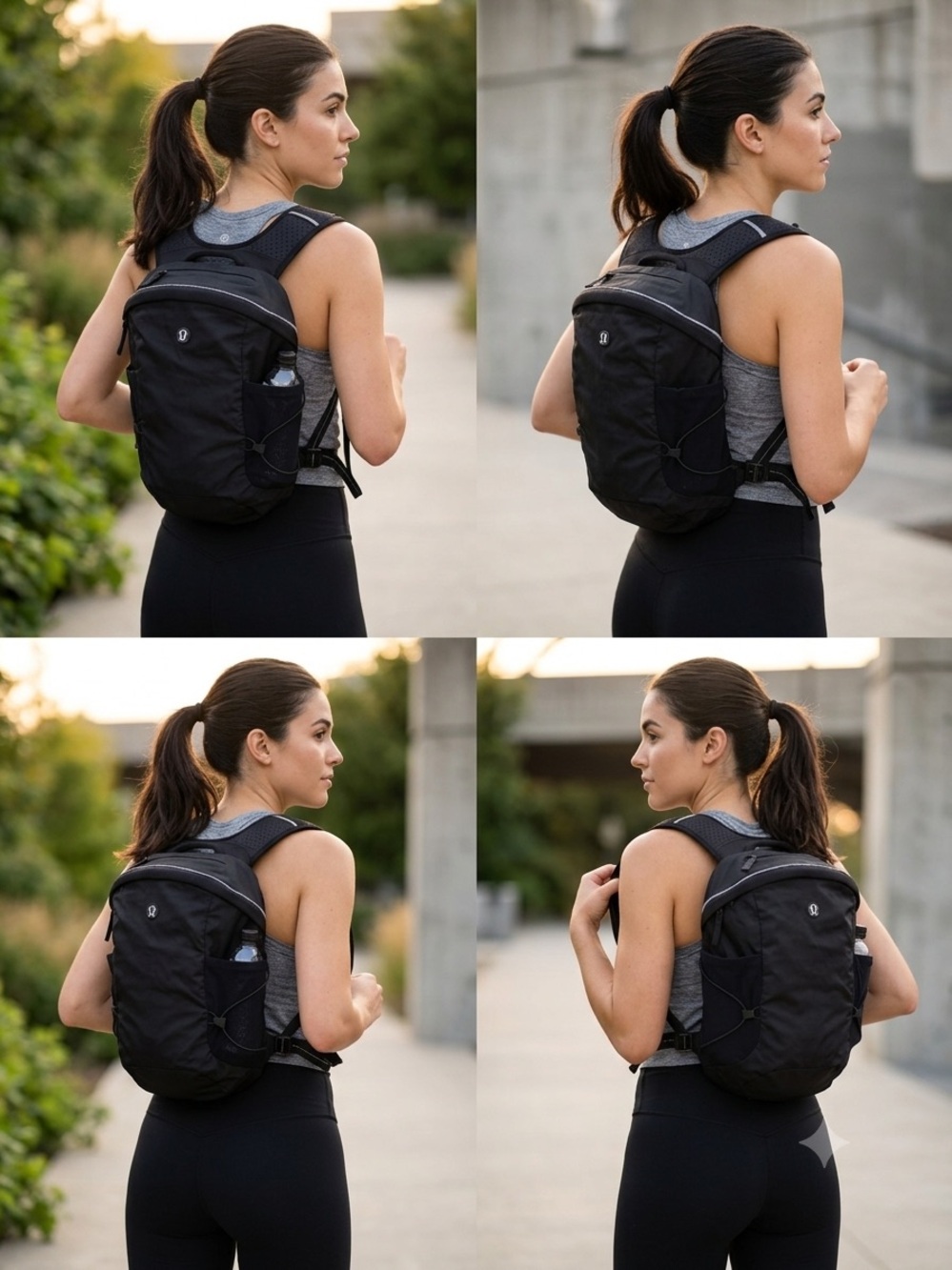 Lululemon Run All Day Backpack 13L Vest Style Running Commuter Bag - Black OS
